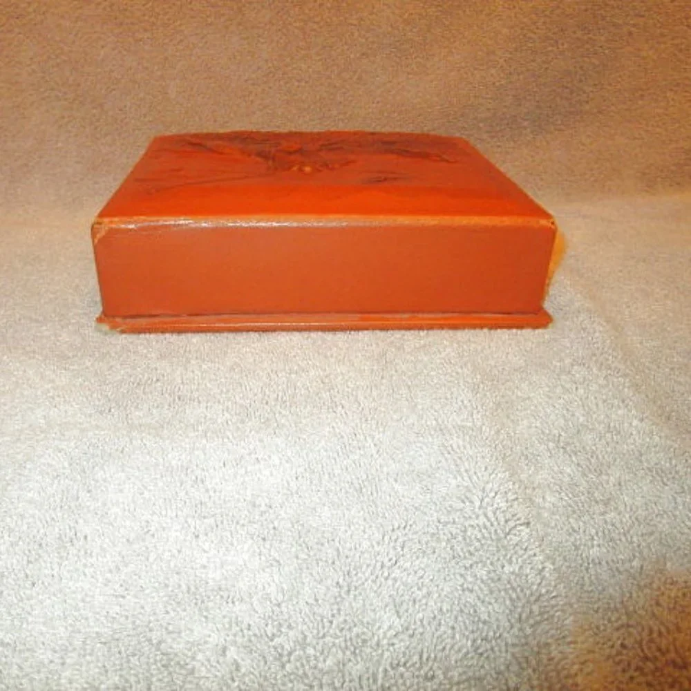 Vtg Cuervo Tooled Leather Covered Wood Box 3D Horse Equestrian Argentina Cigar